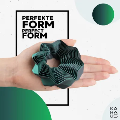 Zdjęcie produktu dla Tornado Tower Fidget Toy 9 cm – zabawka z druku 3D do biurka – Czarno-zielony