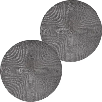 Produktbild von Tischset GLAM schwarz 2er Tischunterlage als Tischdeko