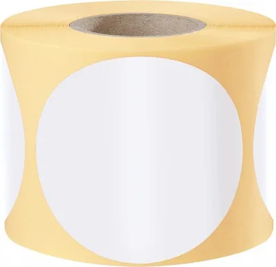 Produktbild von Dreifke® Aufkleber I Markierungspunkt, blanko, weiß, Haftpapier, ablösbar, Ø ...