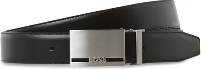 Produktbild von Hugo Boss Herren Ledergürtel Schwarz Modell 50481069, 3,5 cm breit