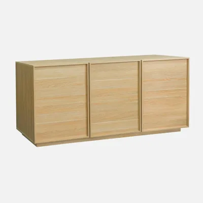 Immagine prodotto di Credenza effetto legno 3 ante, 160cm, Marrone naturale