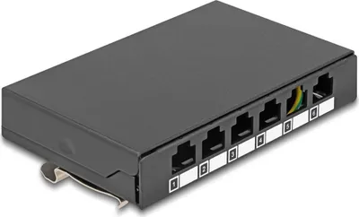 Image de DELOCK Leergehäuse 6 Port für Keystone RJ-Module schwarz