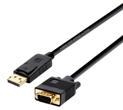 Immagine prodotto di Aisens - cavo convertitore da displayport a vga, dp/m-vga/m, nero, 2,0m
