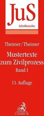 Produktbild von Mustertexte zum Zivilprozess Band I: Erkenntnisverfahren erster Instanz