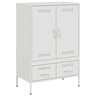 Produktbild von Highboard Weiß 68x39x101,5 cm Stahl