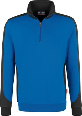 Immagine prodotto di Hakro Zip-Sweatshirt Contrast Performance, royal, Unisex-Größe: 2XL