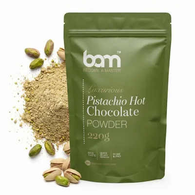 Produktbild von BAM Heiße Schokolade mit Pistazien - Trinkschokolade - heiße Schokolade - 220 g