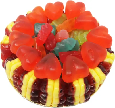 Produktbild von Fruchtgummi Torte Rote Grütze Bärchen Mini süße Geschenkidee 300g