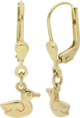 Produktbild von JuwelmaLux Kinder Ohrhänger Ente 333 Gold JL30-06-1228
