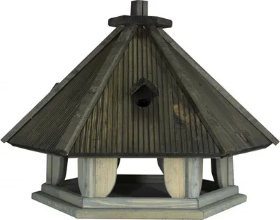 Produktbild von 4iQ Massivholz-Vogelfutterhaus RUDZIK VIII 50x43x46,5 cm