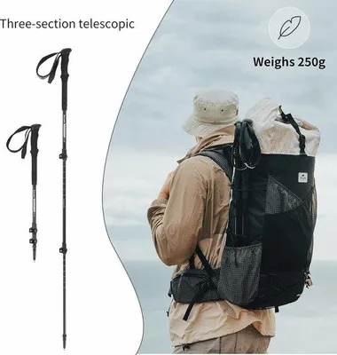 Produktbild von Famanu Wanderstock aus Aluminium - Verstellbar, leicht, mit ergonomischem Griff