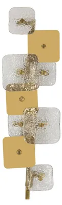 Obrázek produktu pro Skleněná a mosazná nástěnná lampa CM 24 x 13 x 76