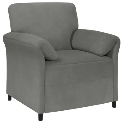 Produktbild von vidaXL 1-Sitzer Sofa Dunkelgrau 88 x 83 x 95 cm Samt