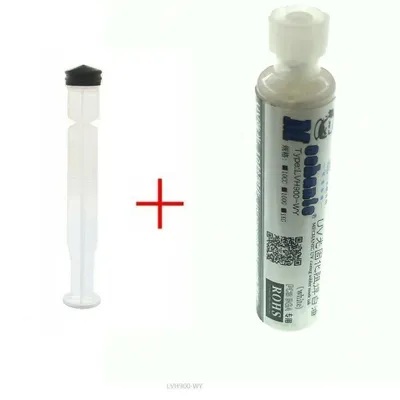 Zdjęcie produktu dla 1X Mechanik 10 ml 6 kolorów Tusz do maski lutowniczej utwardzany promieniowaniem UV do płytek PCB BGA Iso biały