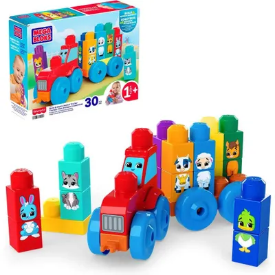 Zdjęcie produktu dla Mega Bloks Traktor z Przyjaciółmi - Kreatywna zabawa dla najmłodszych