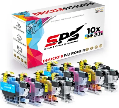 Produktbild von 10x Tinten Brother LC-3213 Multipack kompatibel für Brother DCP-J772 Drucker