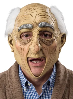 Produktbild von Erstaunter Opa - Halloween Fasching Kostüm Maske