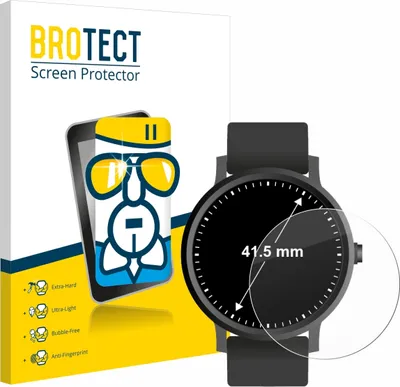 Produktbild von BROTECT Schutzglas für Armbanduhren (Kreisrund, ø: 41.5 mm) Schutzfolie Panzer Folie Glas Display Schutz klar