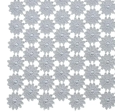 Produktbild von Tischläufer Vollspitze nostalgische Blumen grau 40x90 cm