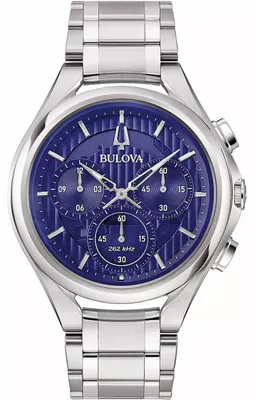 Produktbild von Bulova Herren Chronograph Uhr 96A302 Quarz analog 38 mm, 3 ATM wasserdicht