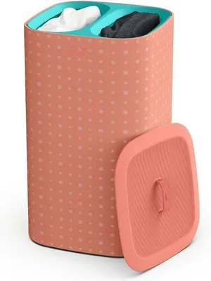 Produktbild von Famanu Wäschekorb mit 2 Fächern - 60L