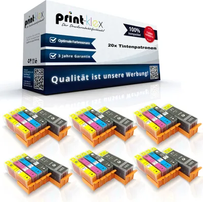 Produktbild von 30x kompatible XXL Tintenpatronen für Epson Expression XP 635 Expression XP 830 T 3351 T 3361 T 3362 T 3363 T 3364 Black Cyan Magenta Yellow - Premium Plus Serie