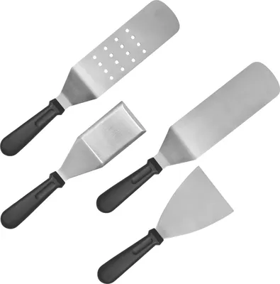 Produktbild von bremermann Pfannenwender- und Grillspachtel-Set 4-tlg, aus Edelstahl