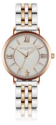Produktbild von Amelia Parker_Watches_AB4-B304S_Rose Gold & Silver
