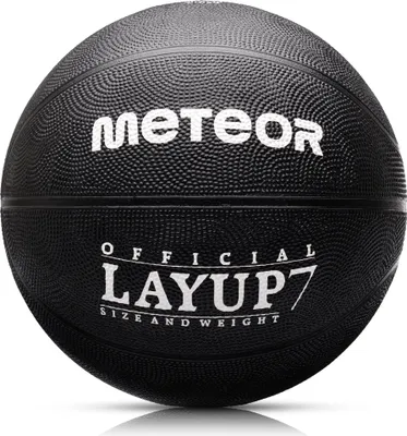 Produktbild von Piłka koszykowa Meteor Layup 7 czarny