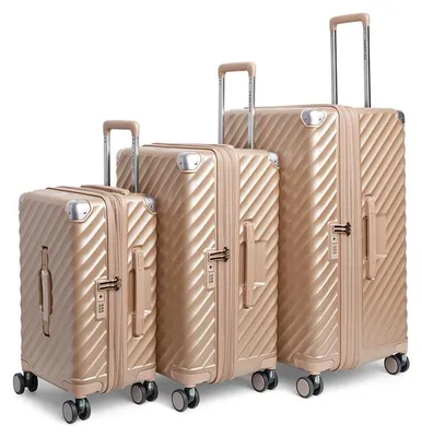 Productafbeelding van CarryOn Trunk Kofferset 3-delig - Koffers met Expander - TSA slot - Champagne