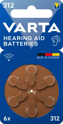 Produktbild von VARTA Hearing Aid Batteries 312 Blister 6
