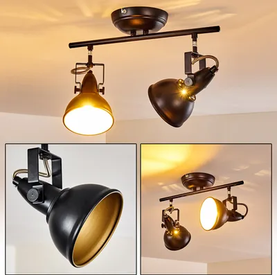 Produktbild von Arazane »Arazane« Deckenlampe aus Metall in Schwarz/Gold