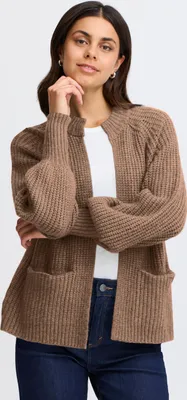 Produktbild von Fransa FRBeverly Damen Strickjacke Cardigan Fein-Strick mit Eingrifftaschen Regular fit