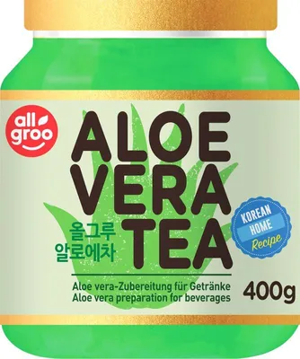 Immagine prodotto di ALLGROO Aloe Vera Tea Preparato per bevande rinfrescanti e tè 400 g | con il 50% di aloe vera