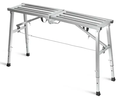 Produktbild von Eikuavons Arbeitsplattform klappbar 120x29 cm höhenverstellbar 56-80 cm Stahl 150 kg