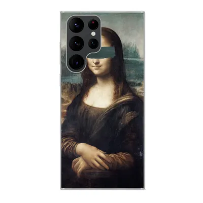 Produktbild von MuchoWow® Handyhülle Schutzhülle Hülle für Samsung Galaxy S22 Ultra Mona Lisa - Leonardo da Vinci - Blau Silikon Softcase Handy Hülle - Abbildung