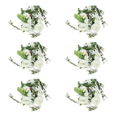 Image de 1.8m Fleurs artificielles décoratives 6 pièces Guirlande de fleurs artificielles Guirlande de fleurs pour porte, mariage, fête, mur, décoration de salon