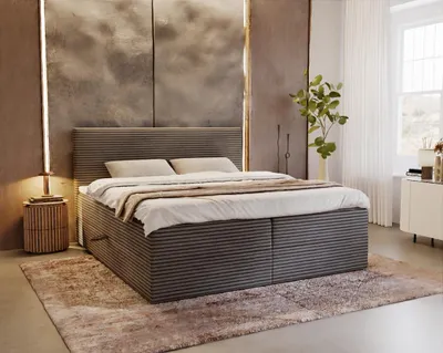 Obrázek produktu pro Kontinentální postel 160x200 ORVEXA 1 - šedá