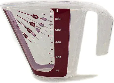 Produktbild von TUPPERWARE Backen Messgenau 1,0 L erdbeerrot Messbecher Backen Messfix CombiPlus