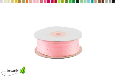 Produktbild von Satinband 3mm x 91m Rolle, Farbe:037 hell rosa