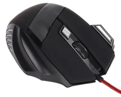 Zdjęcie produktu dla Mysz do gier z podświetleniem RGB, ergonomiczna konstrukcja, regulowana czułość (DPI), obsługa Plug and Play, precyzyjne sterowanie, przewodowa mysz mechaniczna
