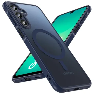 Immagine prodotto di Custodia magnetica per Samsung Galaxy A27 5G, custodia Magsafe, resistente agli urti, telaio in TPU, potente anello magnetico, blu
