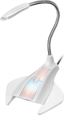 Zdjęcie produktu dla Mars Gaming MMICW, Mikrofon stołowy, Przewodowa, USB, Biały, 1,5 m, 120 mm