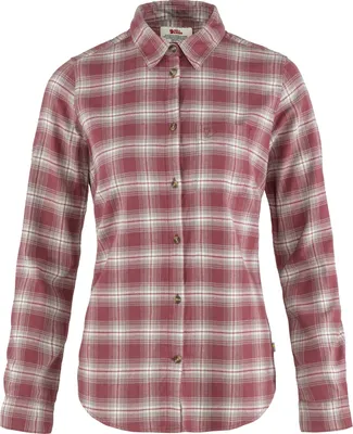 Produktbild von Fjällräven Övik Flannel Langarmhemd Rosa S Damen Rosa S