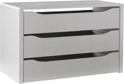 Produktbild von Schubkasteneinsatz - Grau - B 88 cm - Texline Nachbildung - mit 3 Schubkästen