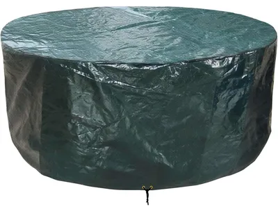 Productafbeelding van Tuinmeubelbeschermer, rond, Ø163x71 cm, groen, waterdicht, winddicht, met UV-bescherming, gemaakt van PE-materiaal