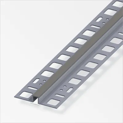 Produktbild von alfer Dehnfugenprofil 1 m, 8 x 8 x 21 mm PVC (Kunststoff) glatt betongrau