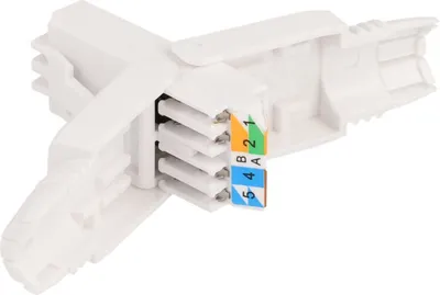 Produktbild von DeLOCK RJ45 Stecker Cat.6A UTP werkzeugfrei, RJ-45, Weiß, Männlich, Gerade, 22/24, 47,4 mm