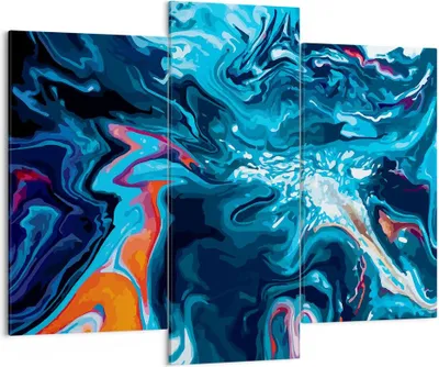 Produktbild von Bild auf Leinwand - Leinwandbild - Abstraktion modern - 130x100cm - Wand Bild - Wanddeko - Leinwanddruck - Bilder - Kunstdruck - Wanddekoration - Leinwand bilder - Wandkunst - CB130x100-4085
