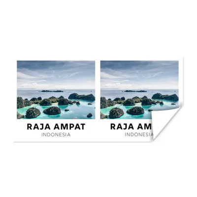 Produktbild von MuchoWow® Poster Indonesien - Wasser - Insel 80x40 cm - Wanddeko